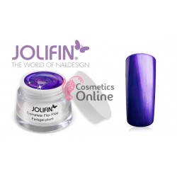 Gel UV Jolifin cu sidef Flip Flop Plum 5 ml + 1 Pigment Oglinda Cadou